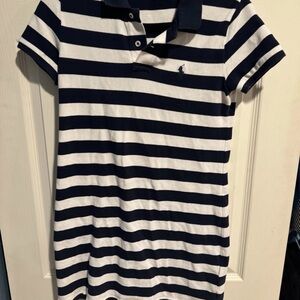Polo by Ralph Lauren Navy and White Striped Dress
